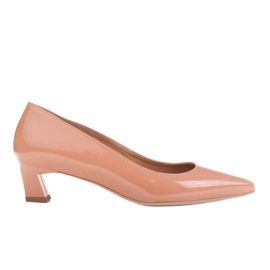 Marco Shoes Eleganta pumps med låga klackar orange