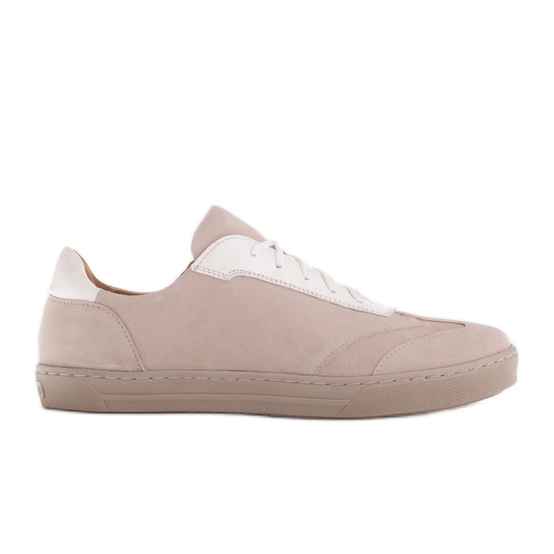Marco Shoes Sportskor från högkvalitativt naturmocka beige
