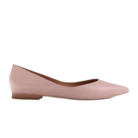 Marco Shoes Kvinnors ballerina med låga sidor rosa