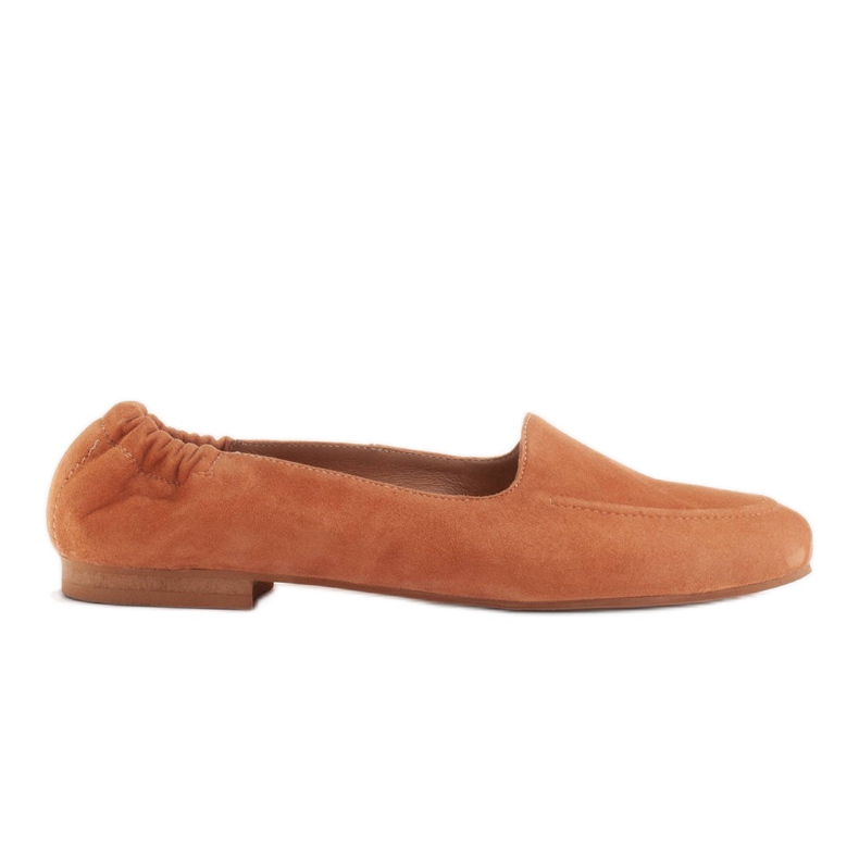 Marco Shoes Kvinnors ballerinor med ett elastiskt band i överdelen orange
