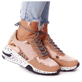 PS1 Kvinnor Wedge Sneakers Rose Gold Avery rosa gyllene