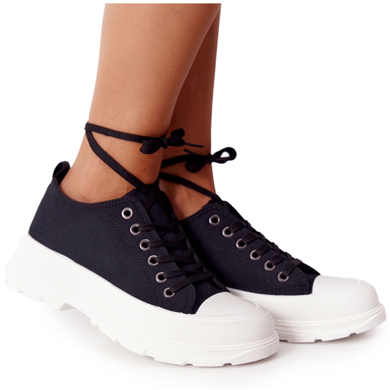 Damskor på plattformen svart restid