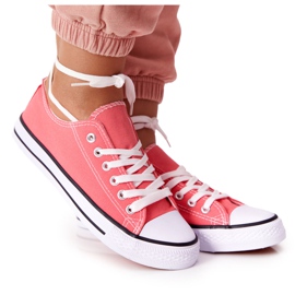 Klassiska Omerta Coral -sneakers för kvinnor röd