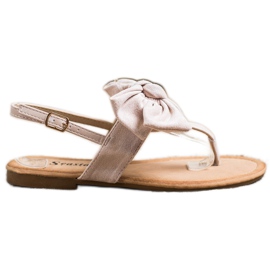 Seastar Snygga sandaler med rosett beige