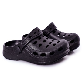 Barntoffor Foam Crocs Black Lucas svart