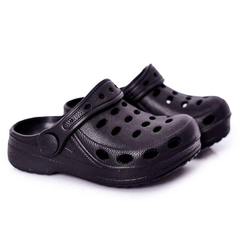 Barntoffor Foam Crocs Black Lucas svart