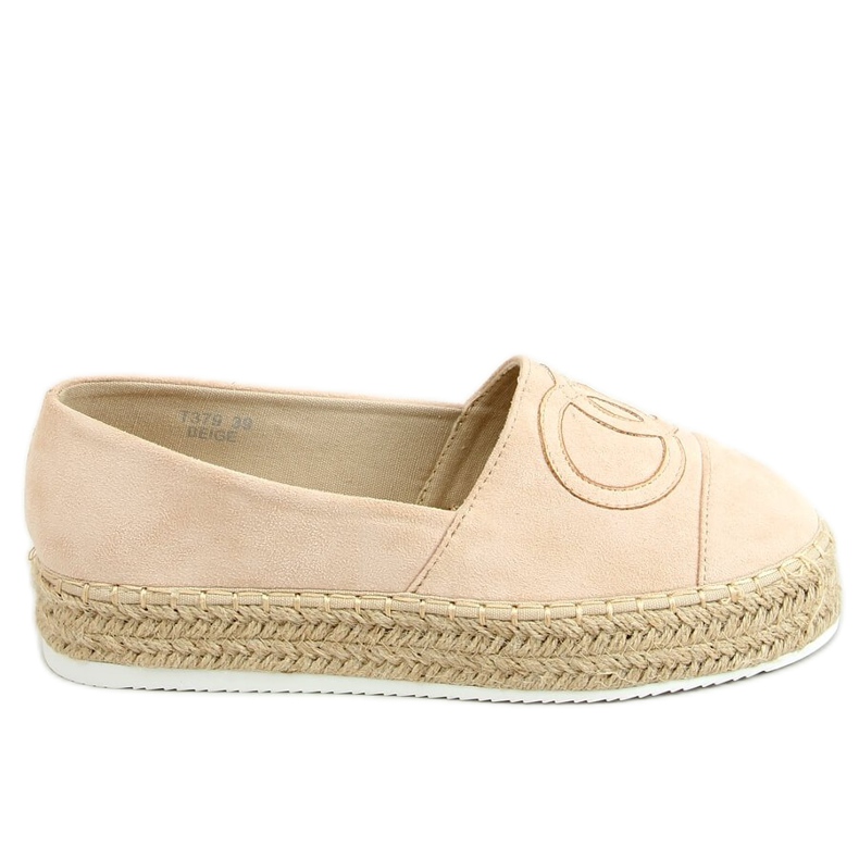T379P Beige beige espadrillos