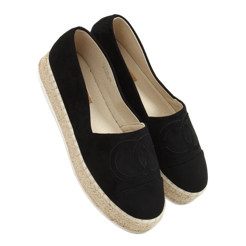 Svarta Espadrillos T379P Svart