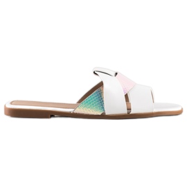 SHELOVET Tofflor Med Holo Insats vit