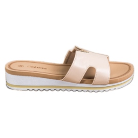 Groto Gogo Klassiska bekväma tofflor beige