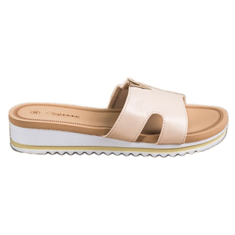 Groto Gogo Klassiska bekväma tofflor beige