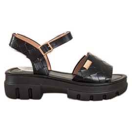 SHELOVET Sandaler på modeplattformen svart