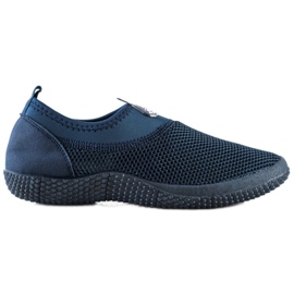 SHELOVET Openwork Slip On Shoes blå
