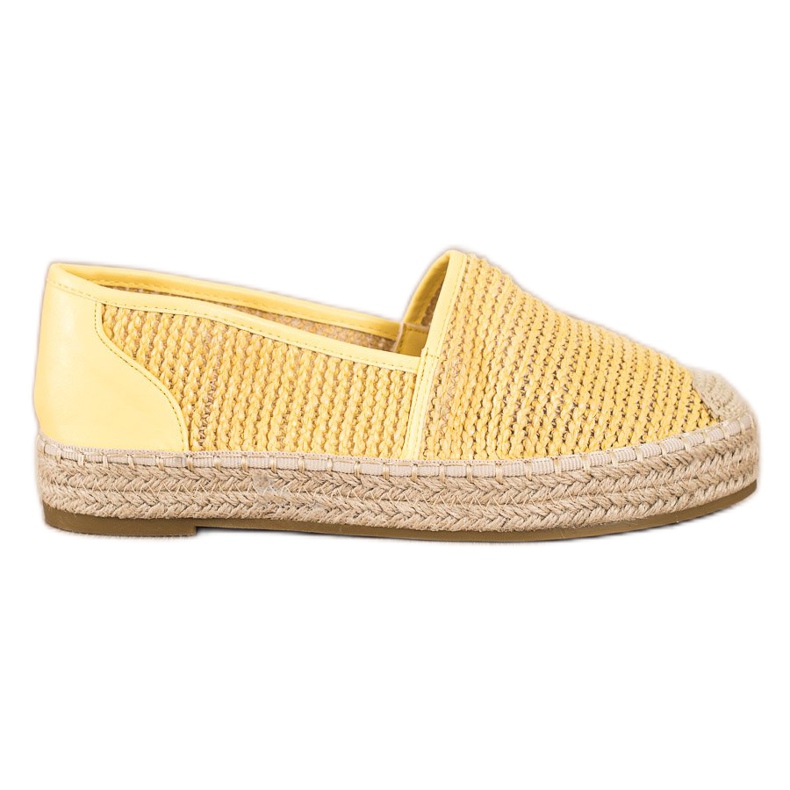 Coura Flätad Espadrilles gul