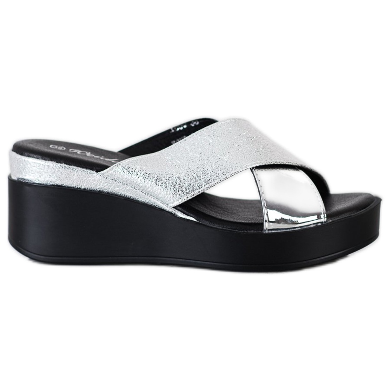 Weide Silver Wedge Tofflor silver-