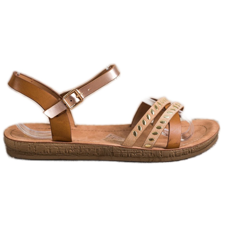 Queen Vivi Trendiga sandaler beige brun