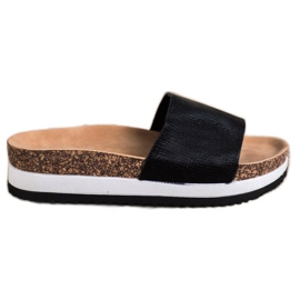 Kayla Tofflor På Plattformen svart