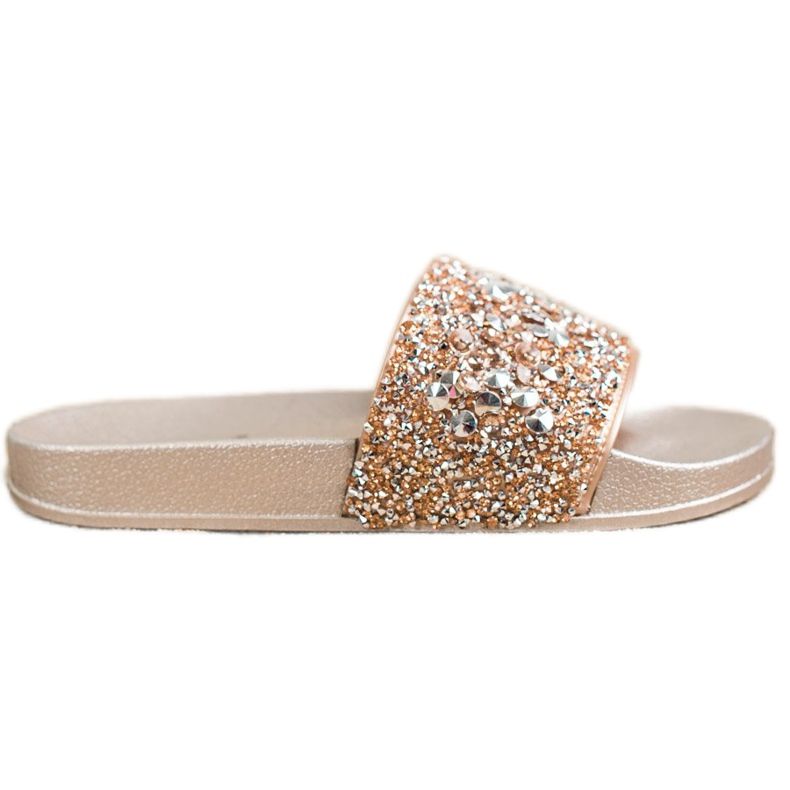 SHELOVET Tofflor Med Prydnader gyllene