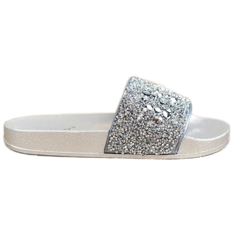 SHELOVET Tofflor Med Prydnader grå