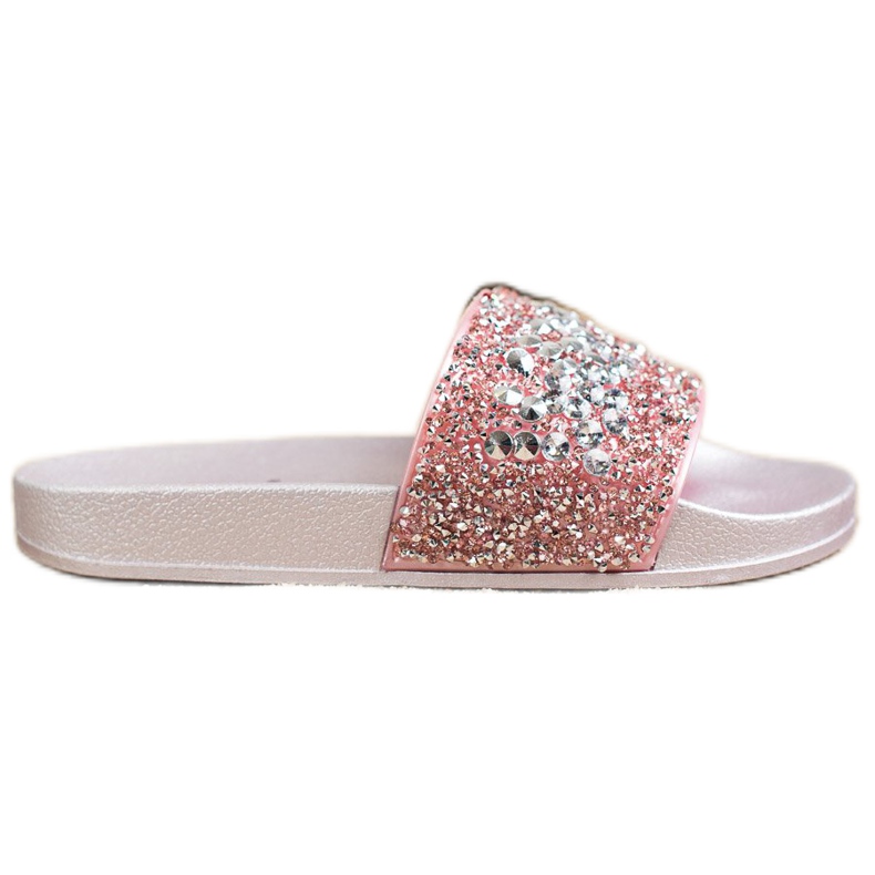 SHELOVET Tofflor Med Prydnader rosa