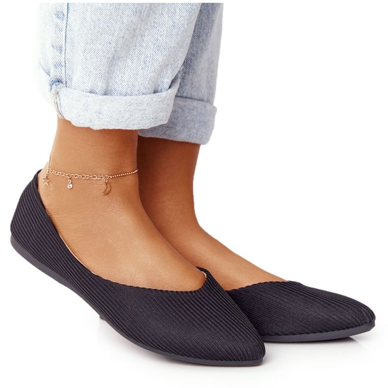 Delikat Ballerina I Spitz Vinceza 2187 Svart