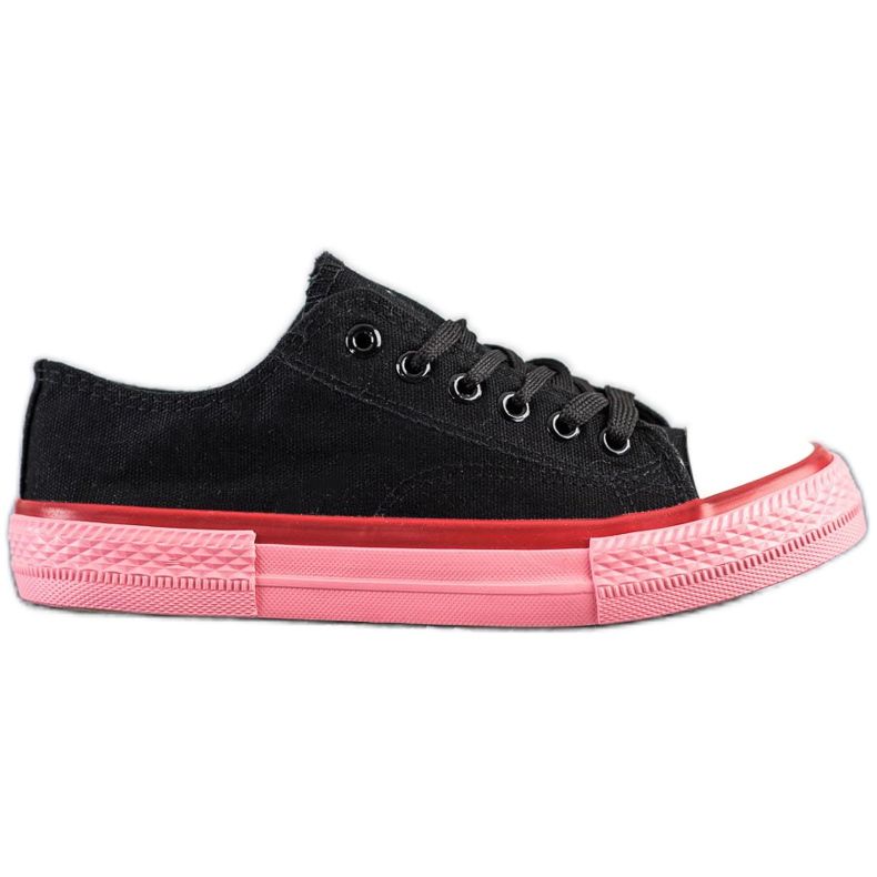 SHELOVET Sneakers på den rosa plattformen svart