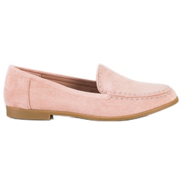 Coura Klassiska mocka herrar rosa