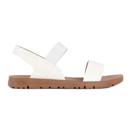 Cm Paris Klassiska sandaler med spänne vit