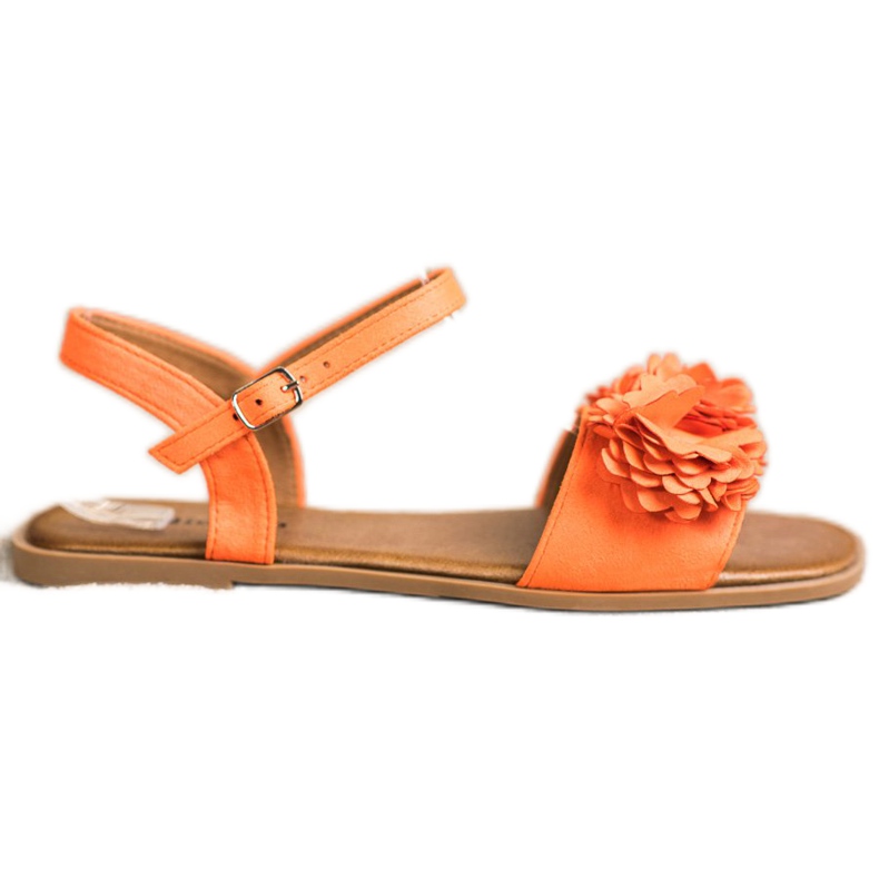 SHELOVET Trendiga orange sandaler