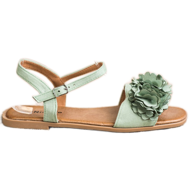 SHELOVET Trendiga gröna sandaler