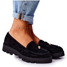 Mocka loafers Lewski Shoes 3053 Svart