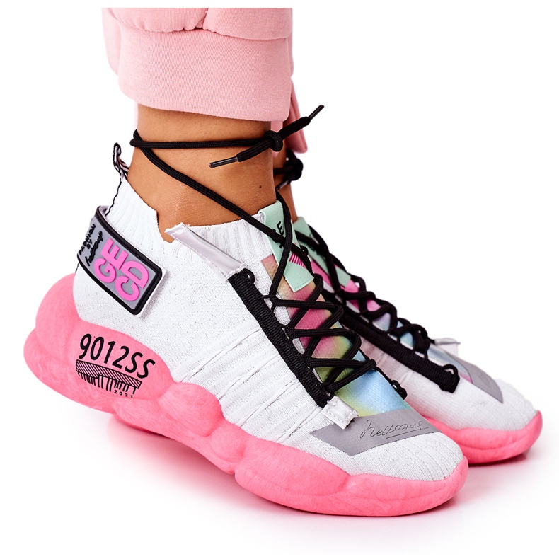 PS1 Kvinnors sportskor Sneakers White-Pink Bubble Tea vit rosa