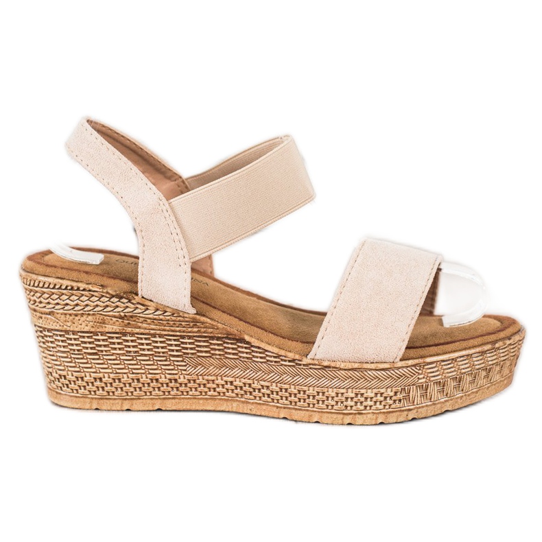 Queentina Lätta sandaler i mocka beige