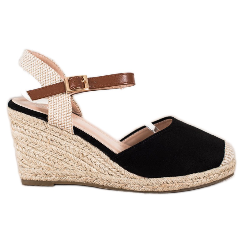 Cm Paris Mocka Espadrilles på kilen beige svart