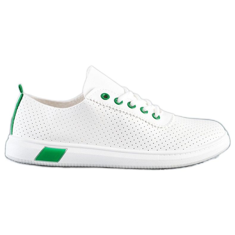 SHELOVET Openwork sneakers vit
