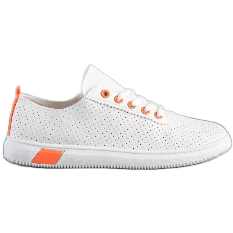 SHELOVET Openwork sneakers vit