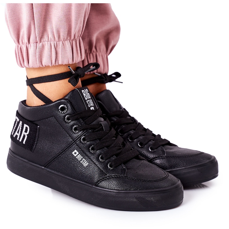 Dam Sneakers Big Star Warm Black EE274351 svart