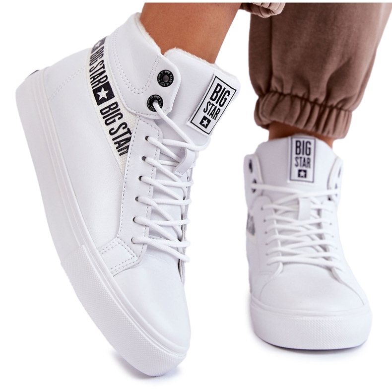 Dam Sneakers Big Star High White EE274356 vit