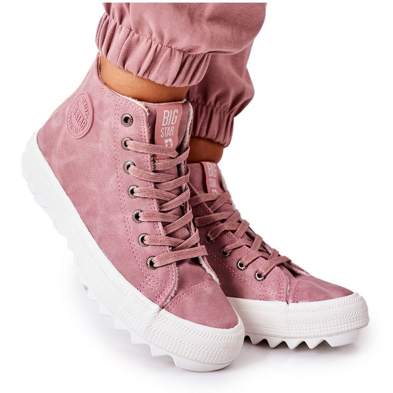 Dam Sneakers Big Star High Warm Pink EE274113 rosa