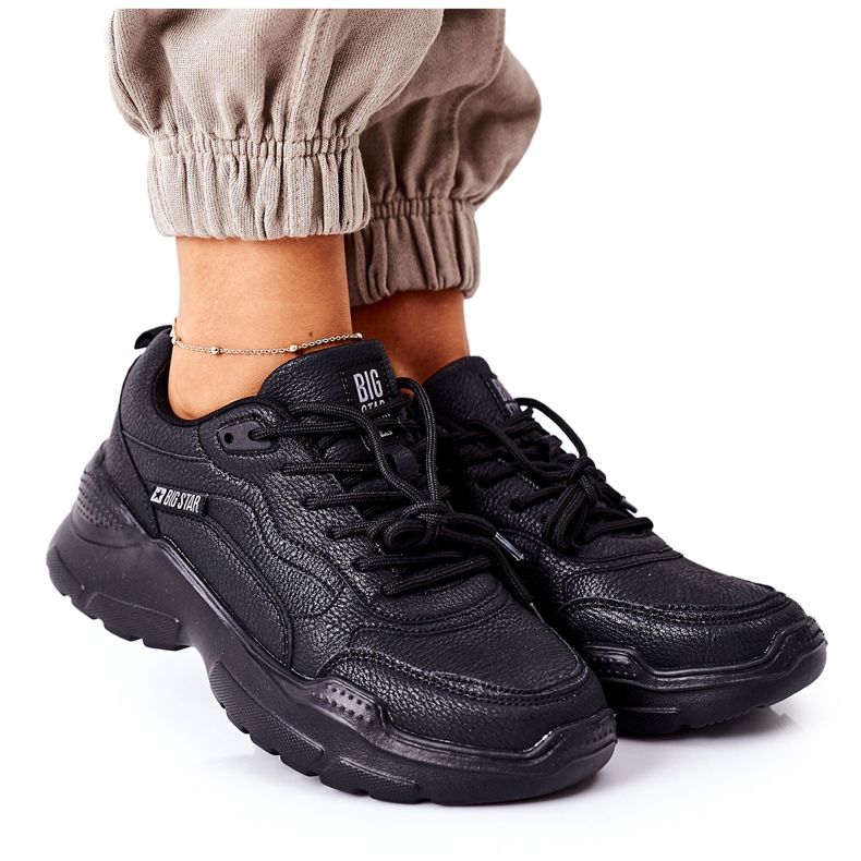 Kvinnors sportskor Big Star Black EE274462 svart