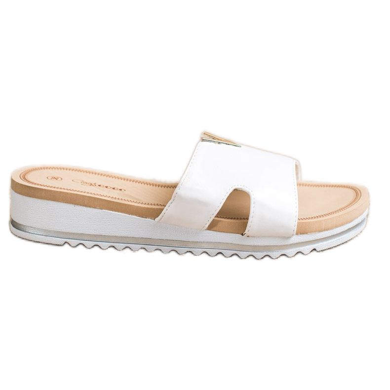 Groto Gogo Klassiska bekväma tofflor vit