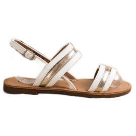 Cm Paris Flat Eco lädersandaler vit