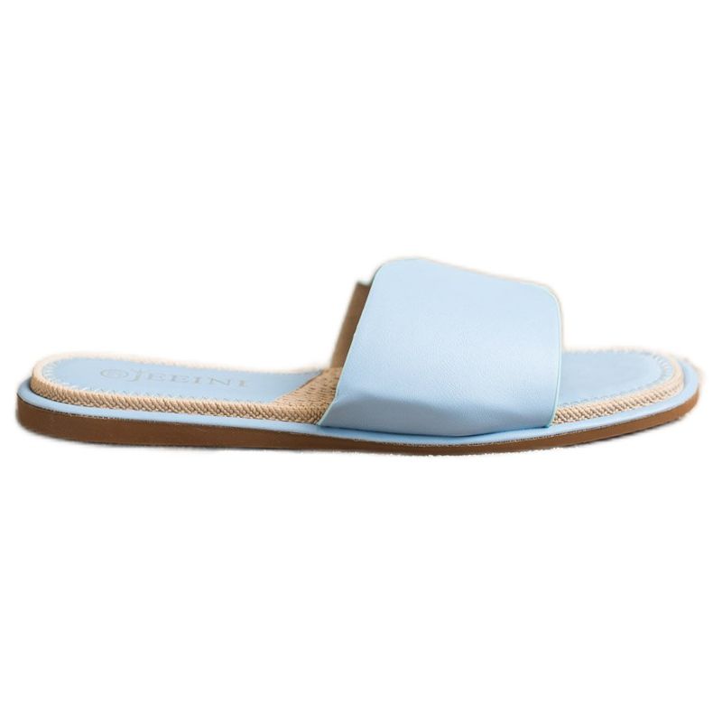 SHELOVET Eleganta Eco Leather Tofflor blå