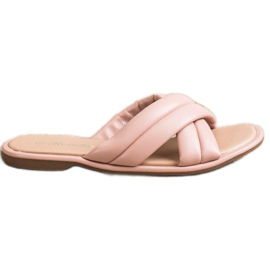 Renda Moderiktiga Eco Leather Tofflor rosa