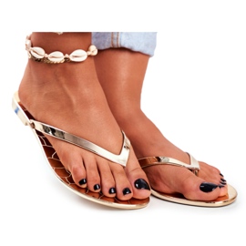 Lu Boo Metallic flip-flops Gold Eltoro Ii gat. gyllene