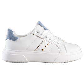 SHELOVET Eco Leather Sneakers vit