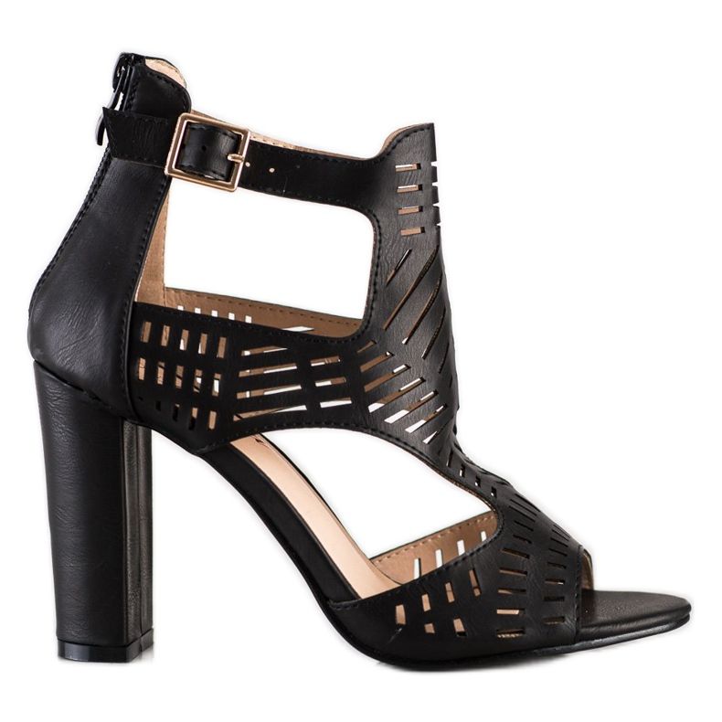 Renda Openwork modesandaler svart