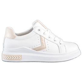 SHELOVET Eco Leather Sneakers vit