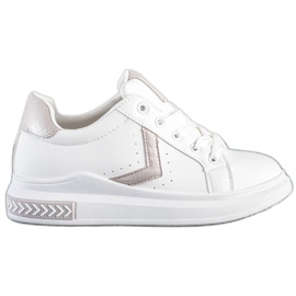 SHELOVET Eco Leather Sneakers vit