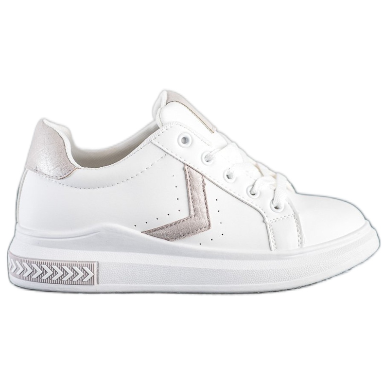 SHELOVET Eco Leather Sneakers vit